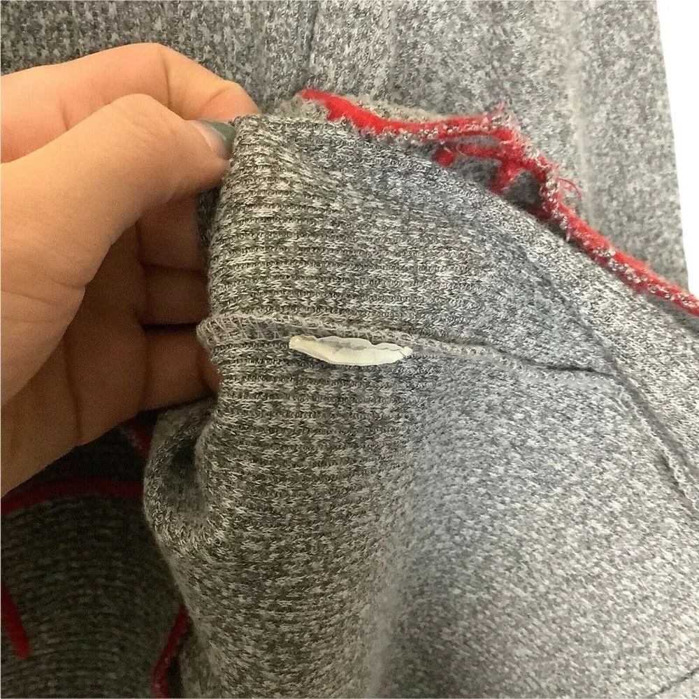 Zara Girls‎ 11-12 Long Sleeve T Shirt Gray Crewneck Love Valentines
